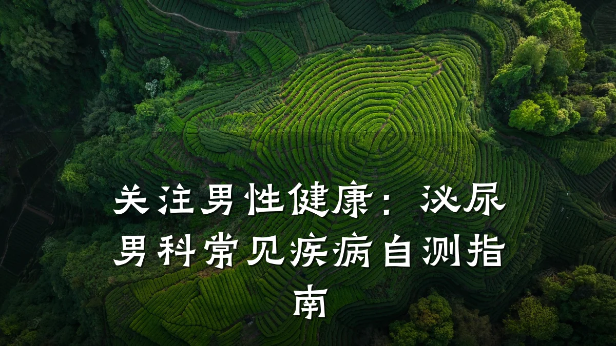 关注男性健康:泌尿男科常见疾病自测指南