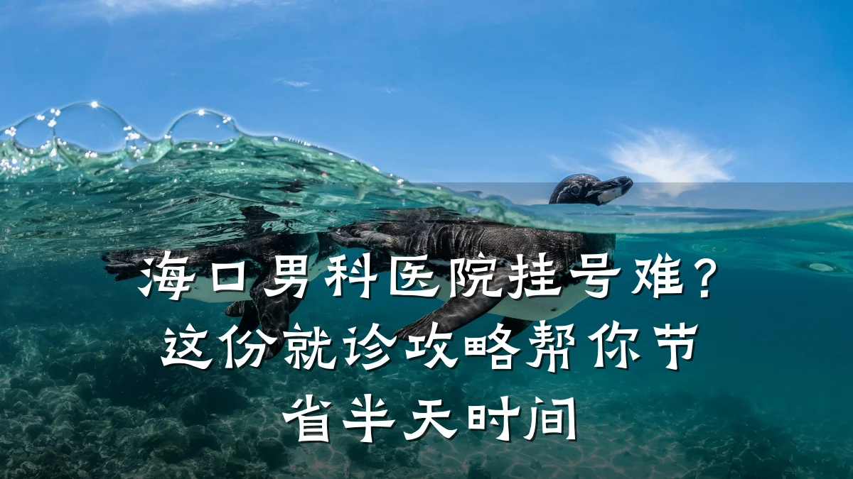 海口男科医院挂号难?这份就诊攻略帮你节省半天时间