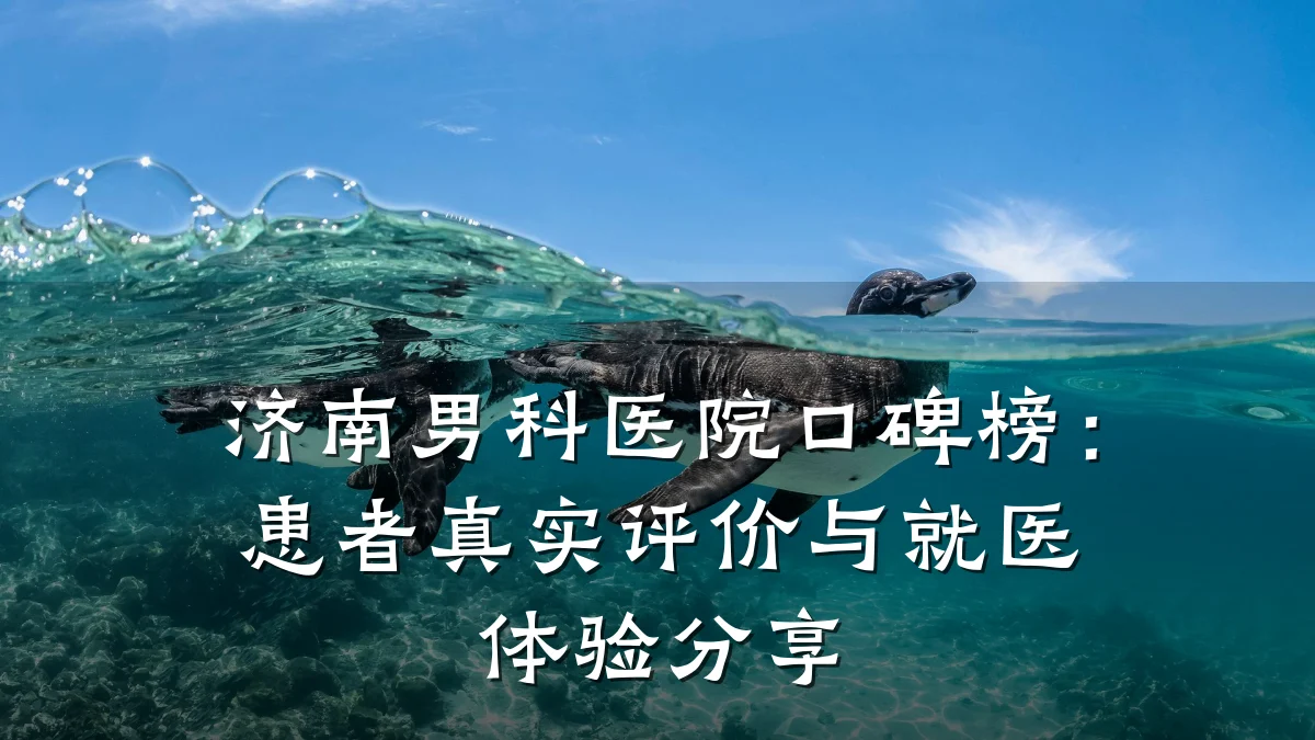 济南男科医院口碑榜:患者真实评价与就医体验分享