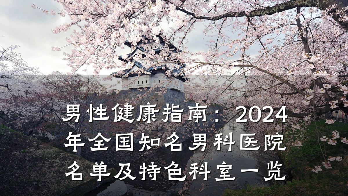 男性健康指南:2024年全国知名男科医院名单及特色科室一览