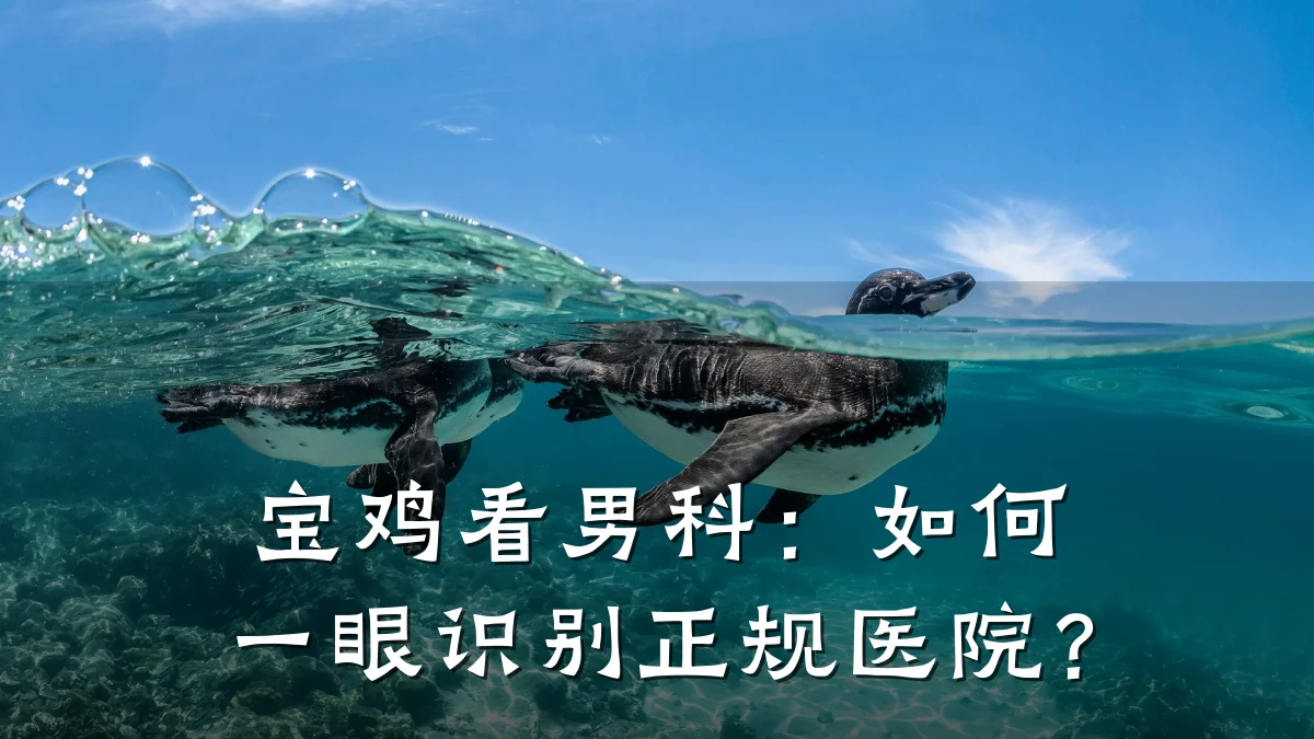 宝鸡看男科:如何一眼识别正规医院?
