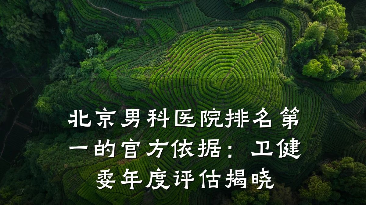 北京男科医院排名第一的官方依据:卫健委年度评估揭晓