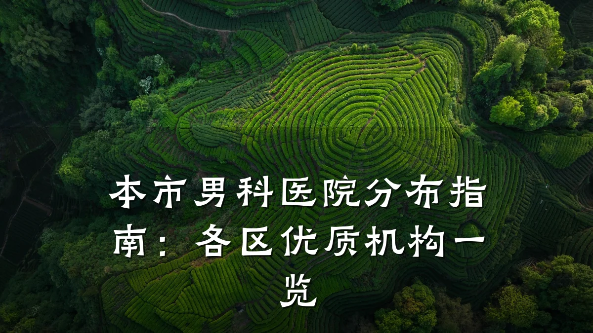 本市男科医院分布指南:各区优质机构一览