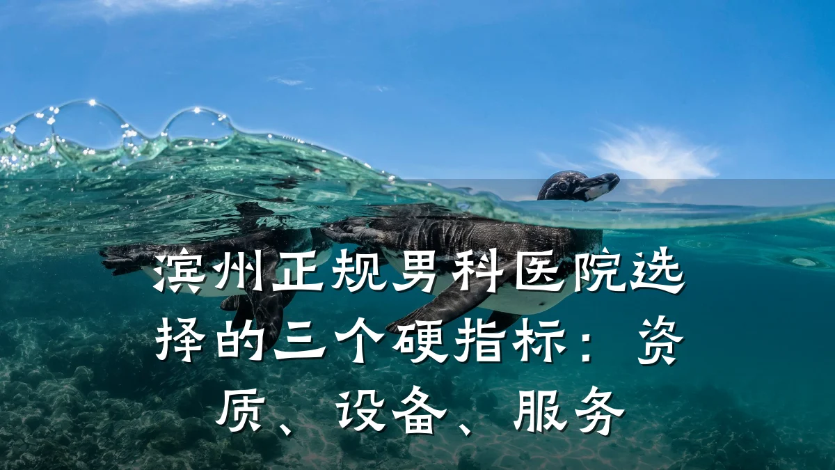 滨州正规男科医院选择的三个硬指标:资质、设备、服务