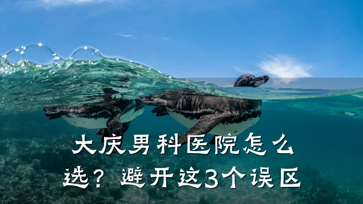 大庆男科医院怎么选?避开这3个误区