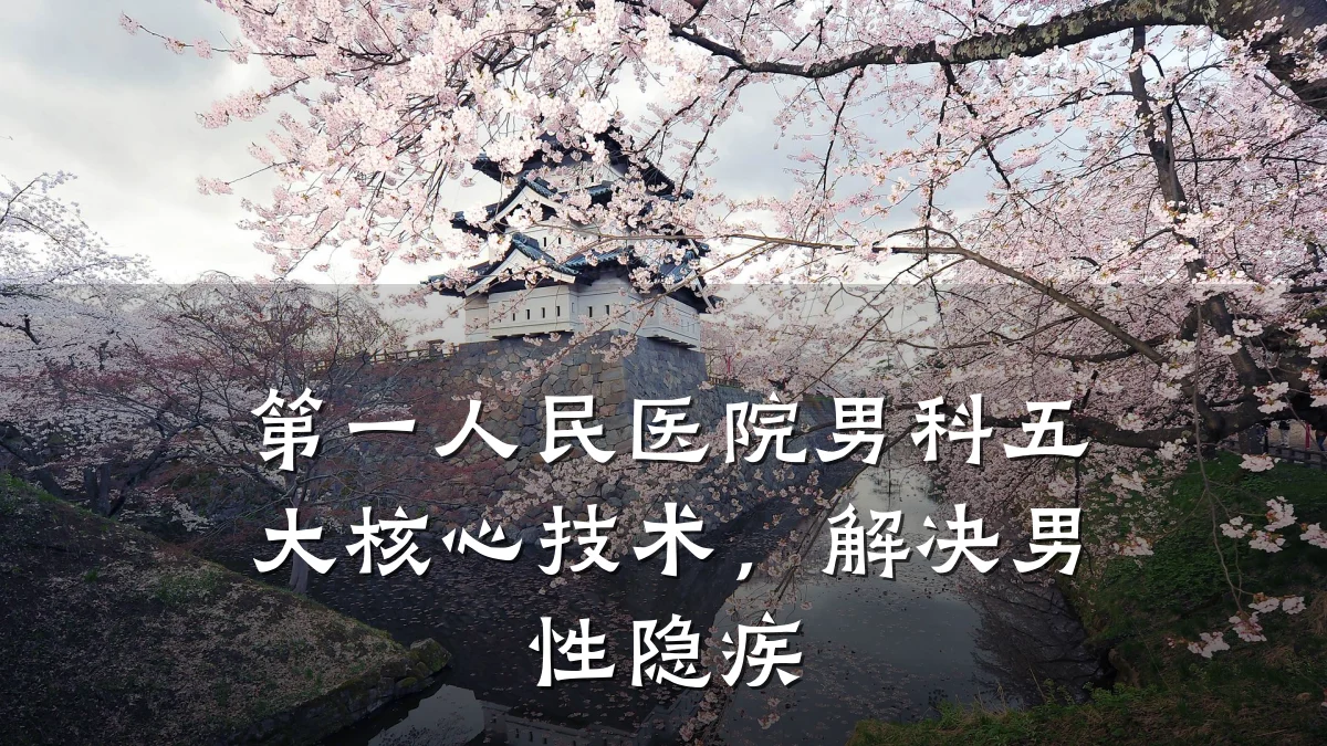 第一人民医院男科五大核心技术,解决男性隐疾