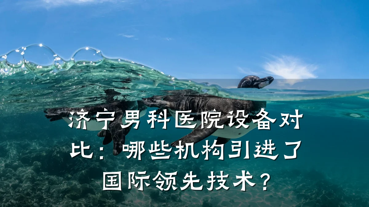 济宁男科医院设备对比:哪些机构引进了国际领先技术?