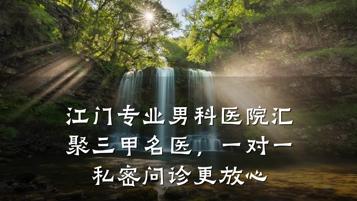 江门专业男科医院汇聚三甲名医,一对一私密问诊更放心