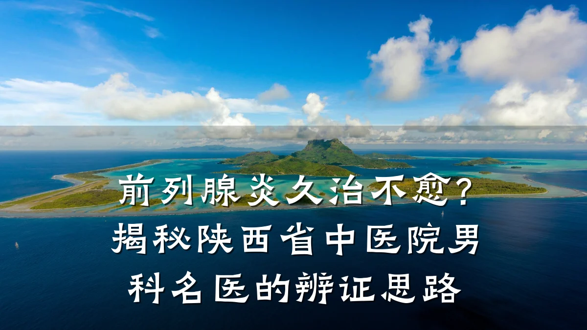 前列腺炎久治不愈?揭秘陕西省中医院男科名医的辨证思路