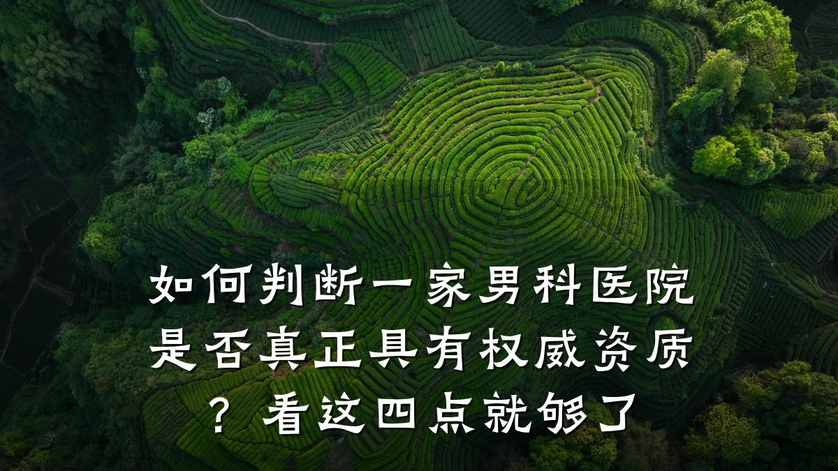 如何判断一家男科医院是否真正具有权威资质?看这四点就够了