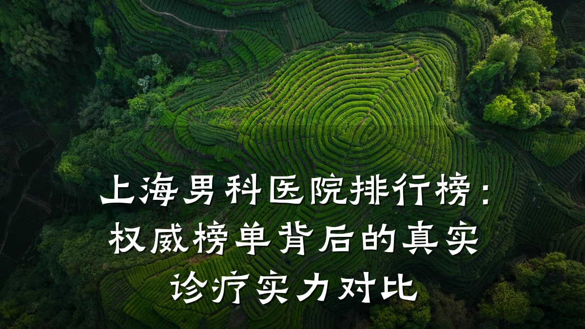 上海男科医院排行榜:权威榜单背后的真实诊疗实力对比