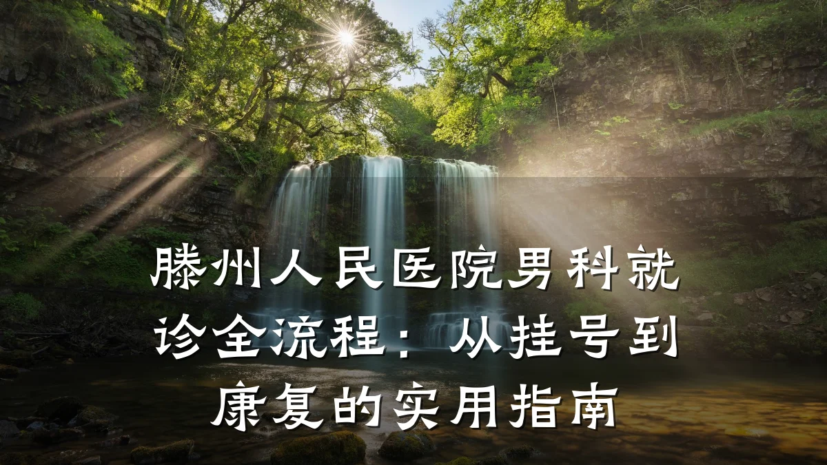 滕州人民医院男科就诊全流程:从挂号到康复的实用指南