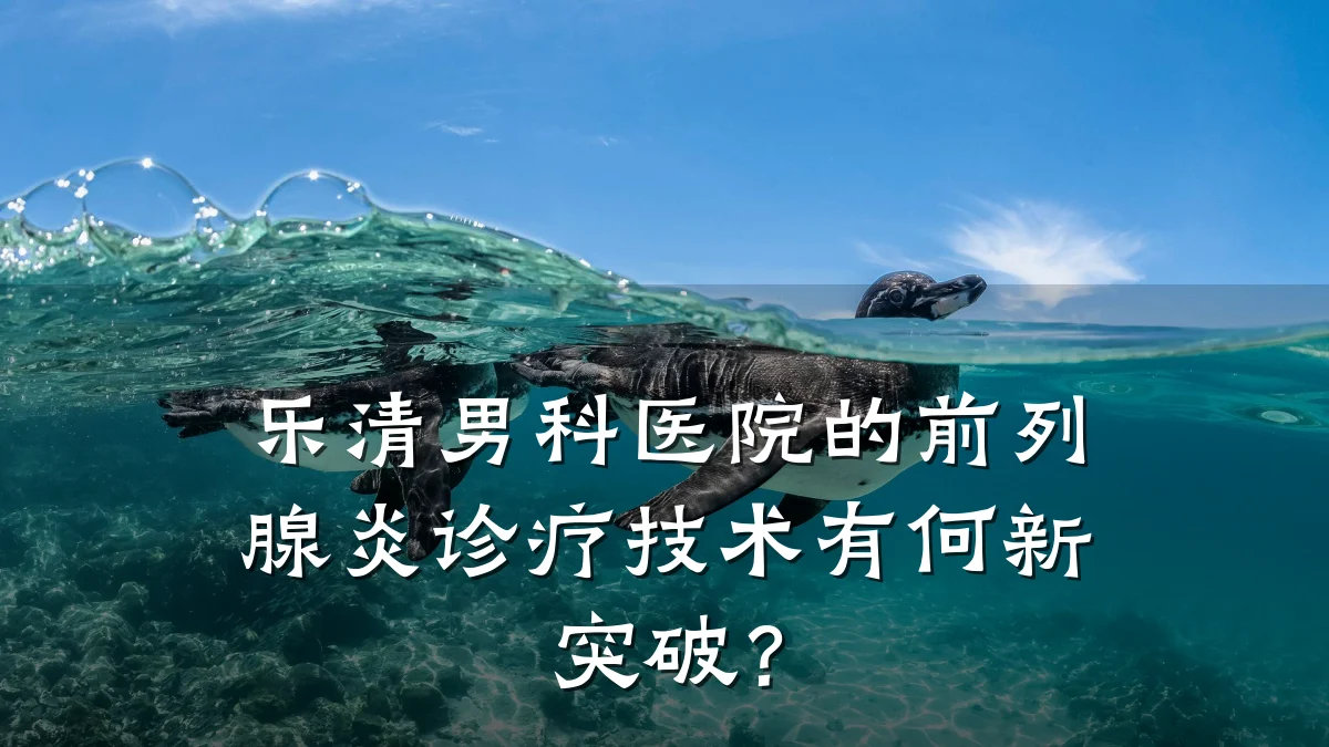 乐清男科医院的前列腺炎诊疗技术有何新突破?