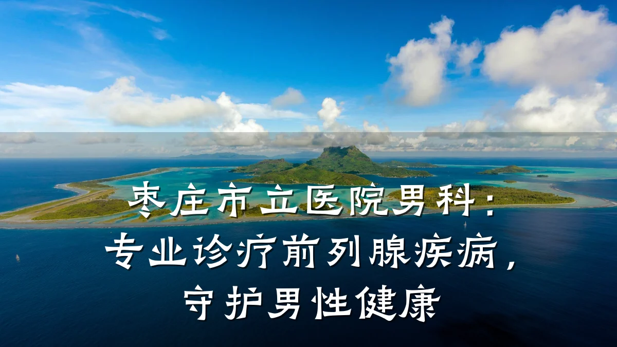 枣庄市立医院男科:专业诊疗前列腺疾病,守护男性健康