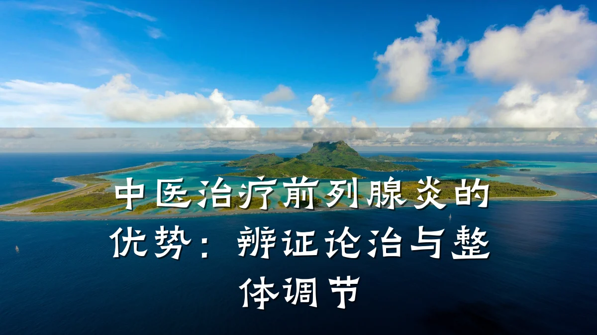 中医治疗前列腺炎的优势:辨证论治与整体调节