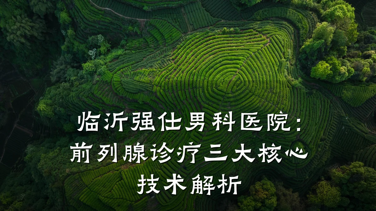 临沂强仕男科医院:前列腺诊疗三大核心技术解析