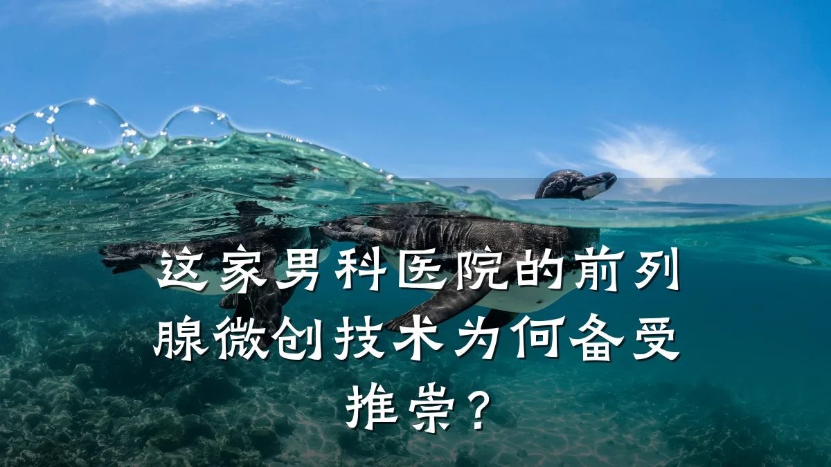 这家男科医院的前列腺微创技术为何备受推崇?