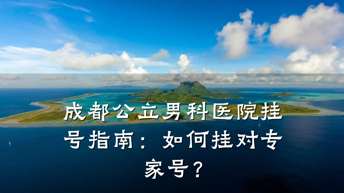 成都公立男科医院挂号指南:如何挂对专家号?
