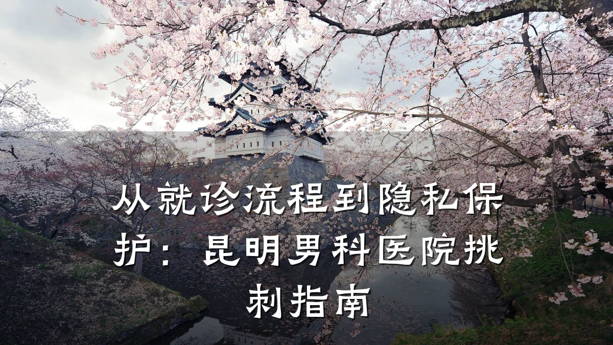 从就诊流程到隐私保护:昆明男科医院挑刺指南