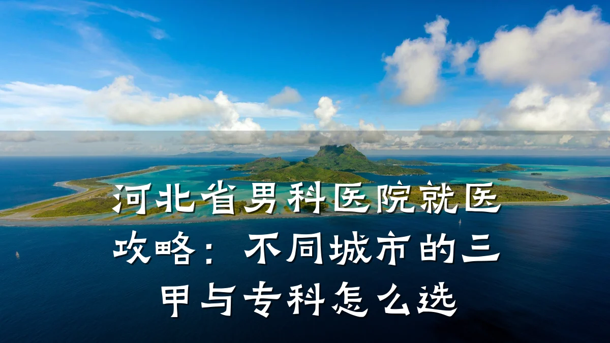 河北省男科医院就医攻略:不同城市的三甲与专科怎么选
