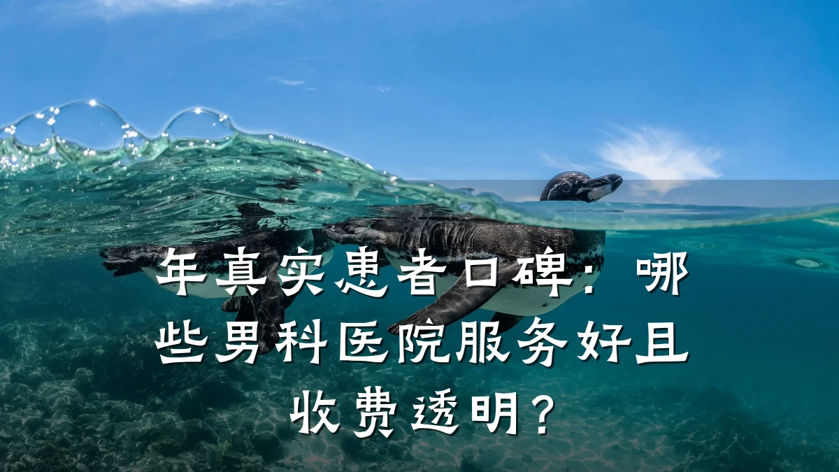 年真实患者口碑:哪些男科医院服务好且收费透明?