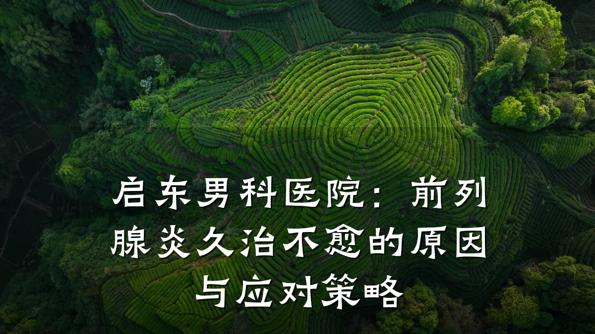 启东男科医院:前列腺炎久治不愈的原因与应对策略