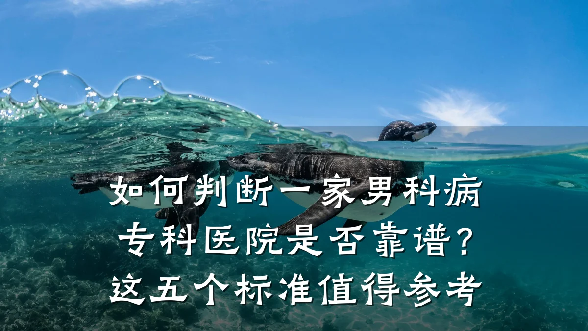 如何判断一家男科病专科医院是否靠谱?这五个标准值得参考