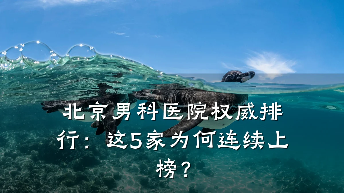北京男科医院权威排行:这5家为何连续上榜?