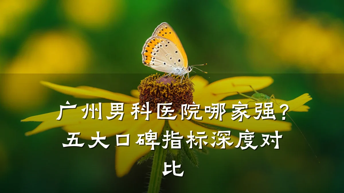 广州男科医院哪家强?五大口碑指标深度对比
