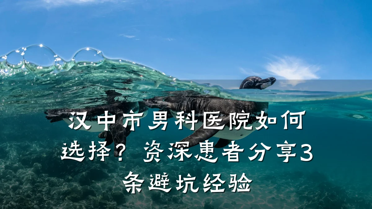 汉中市男科医院如何选择?资深患者分享3条避坑经验