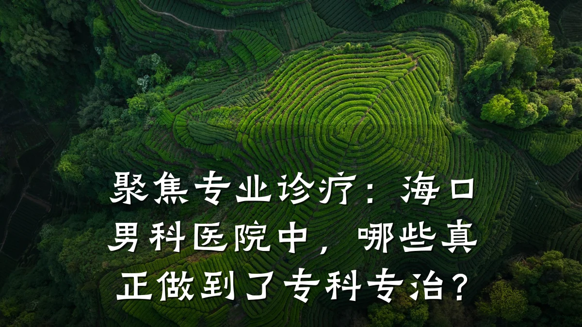 聚焦专业诊疗:海口男科医院中,哪些真正做到了专科专治?