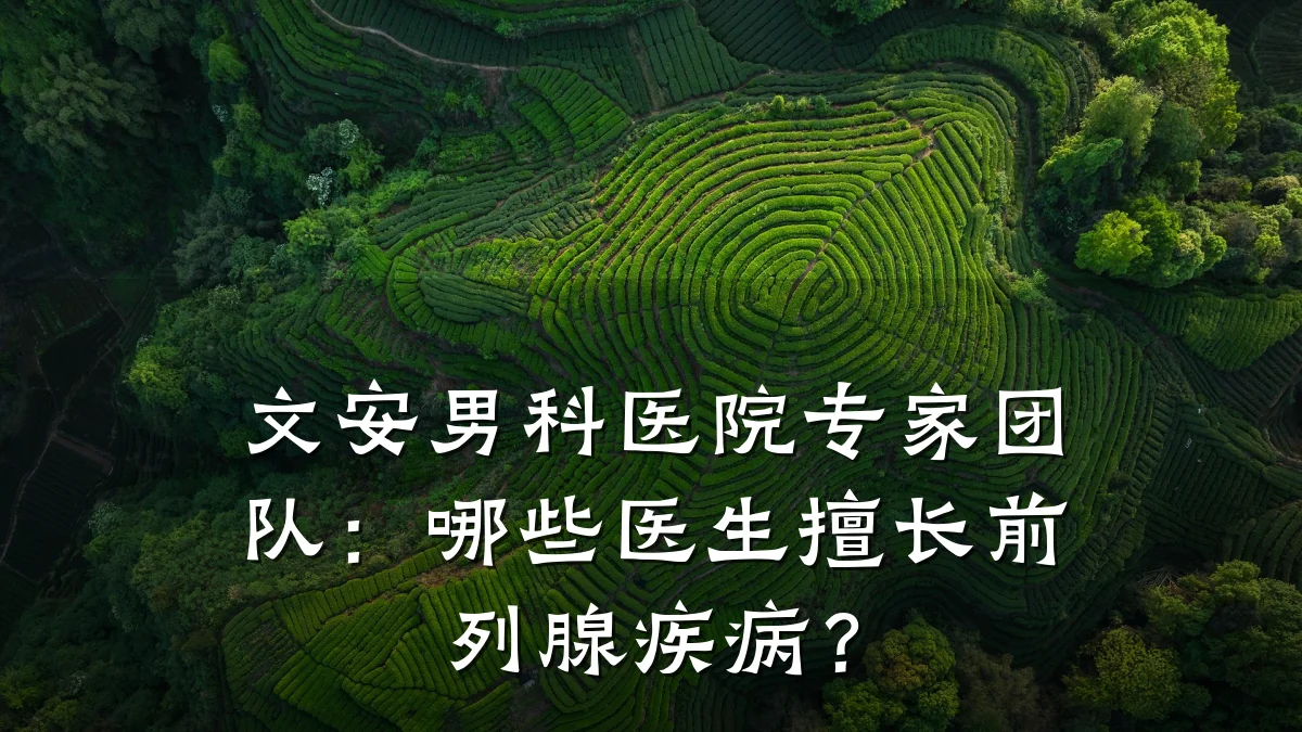 文安男科医院专家团队:哪些医生擅长前列腺疾病?