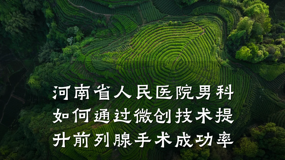 河南省人民医院男科如何通过微创技术提升前列腺手术成功率