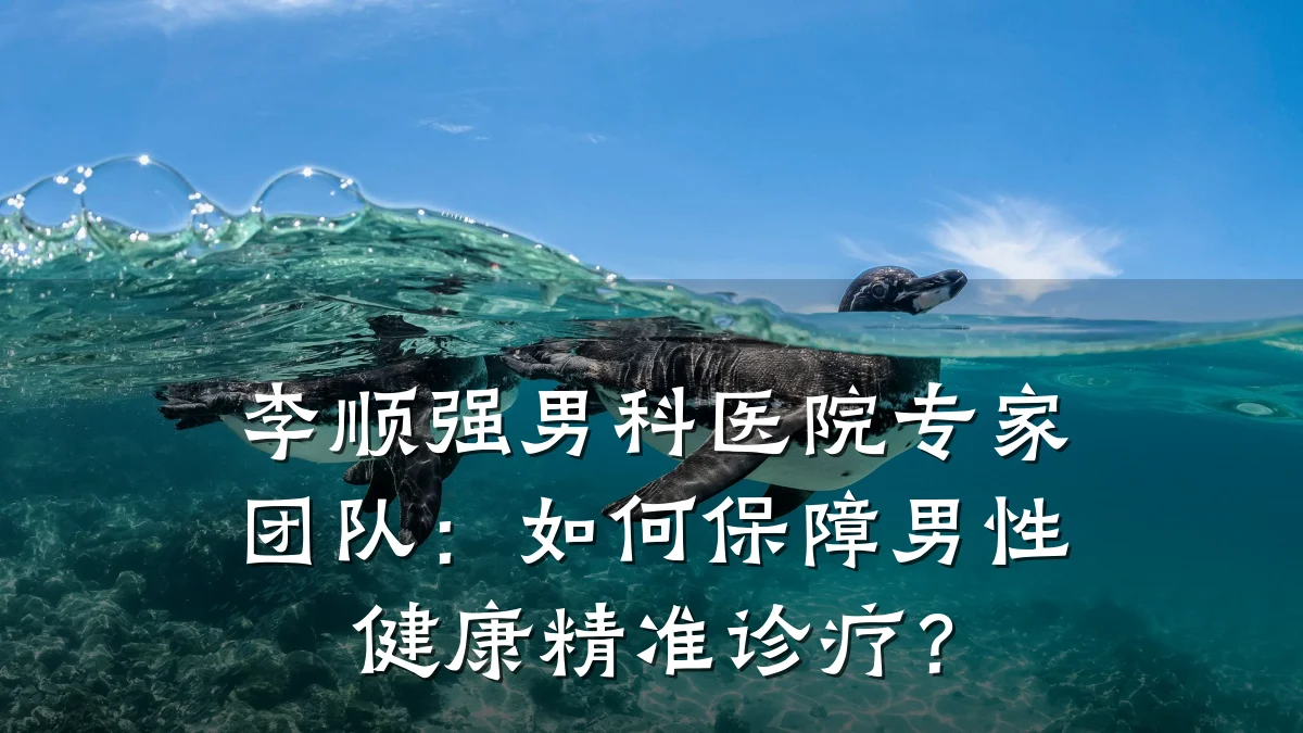 李顺强男科医院专家团队:如何保障男性健康精准诊疗?