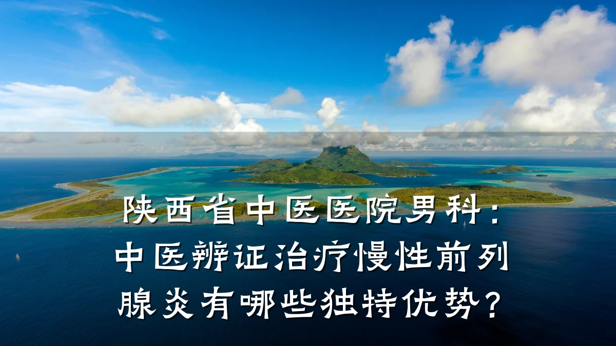 陕西省中医医院男科:中医辨证治疗慢性前列腺炎有哪些独特优势?