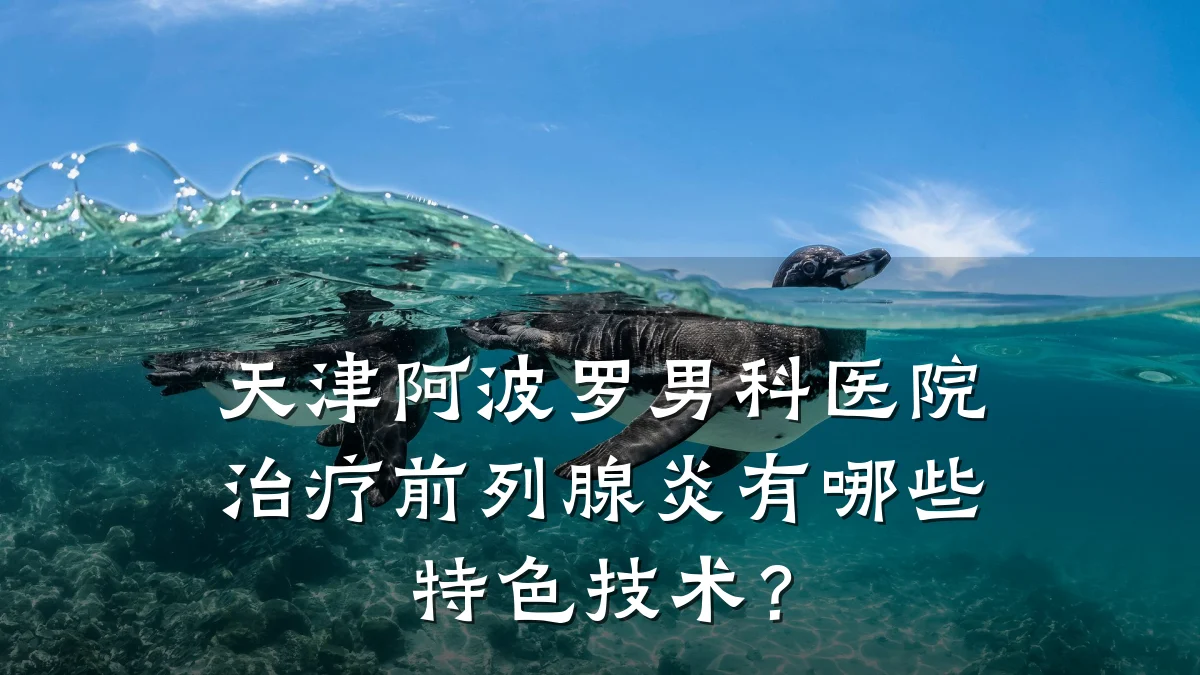 天津阿波罗男科医院治疗前列腺炎有哪些特色技术?