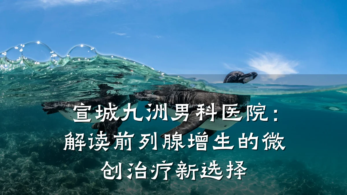 宣城九洲男科医院:解读前列腺增生的微创治疗新选择