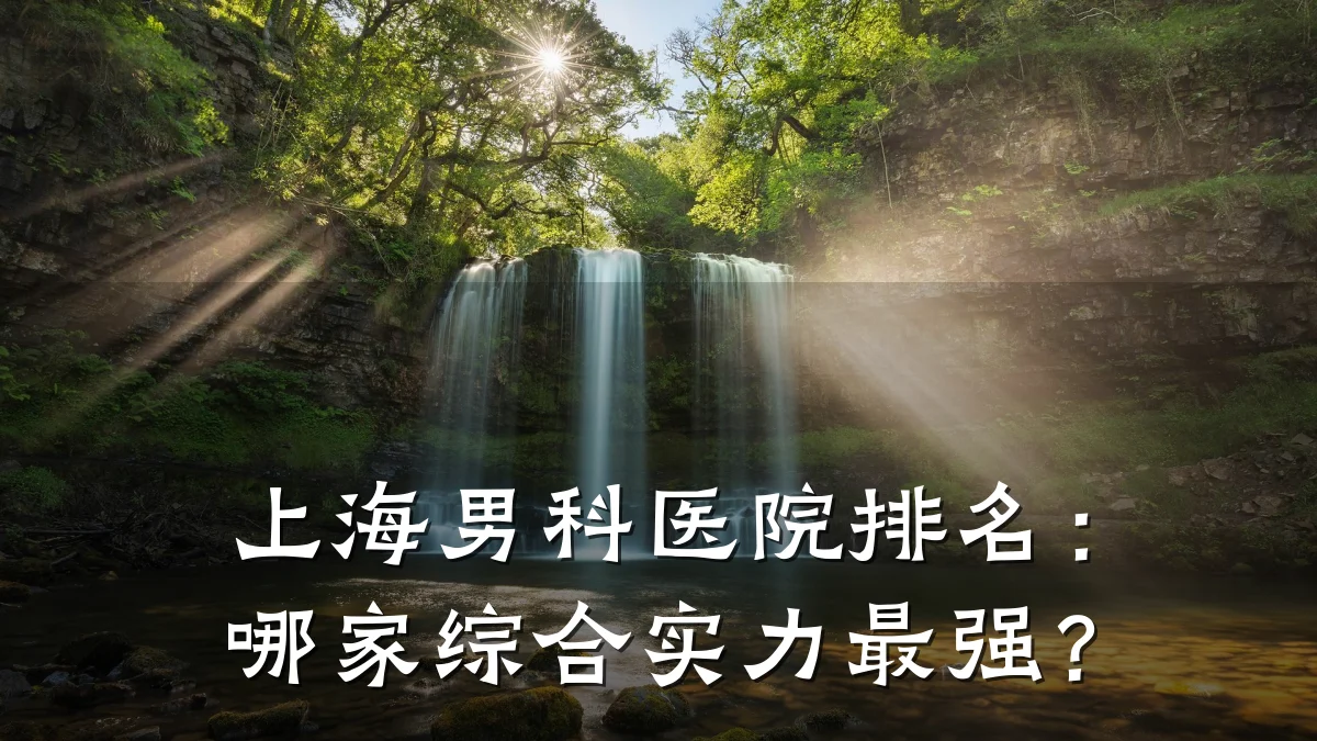 上海男科医院排名:哪家综合实力最强?
