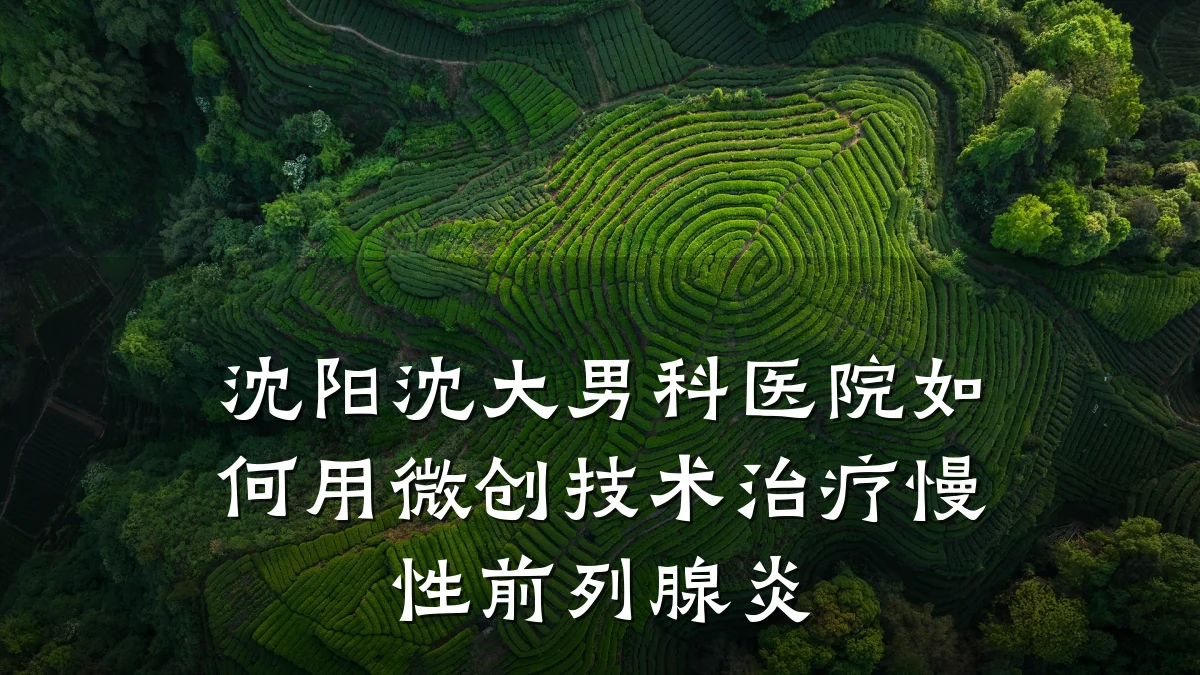 沈阳沈大男科医院如何用微创技术治疗慢性前列腺炎