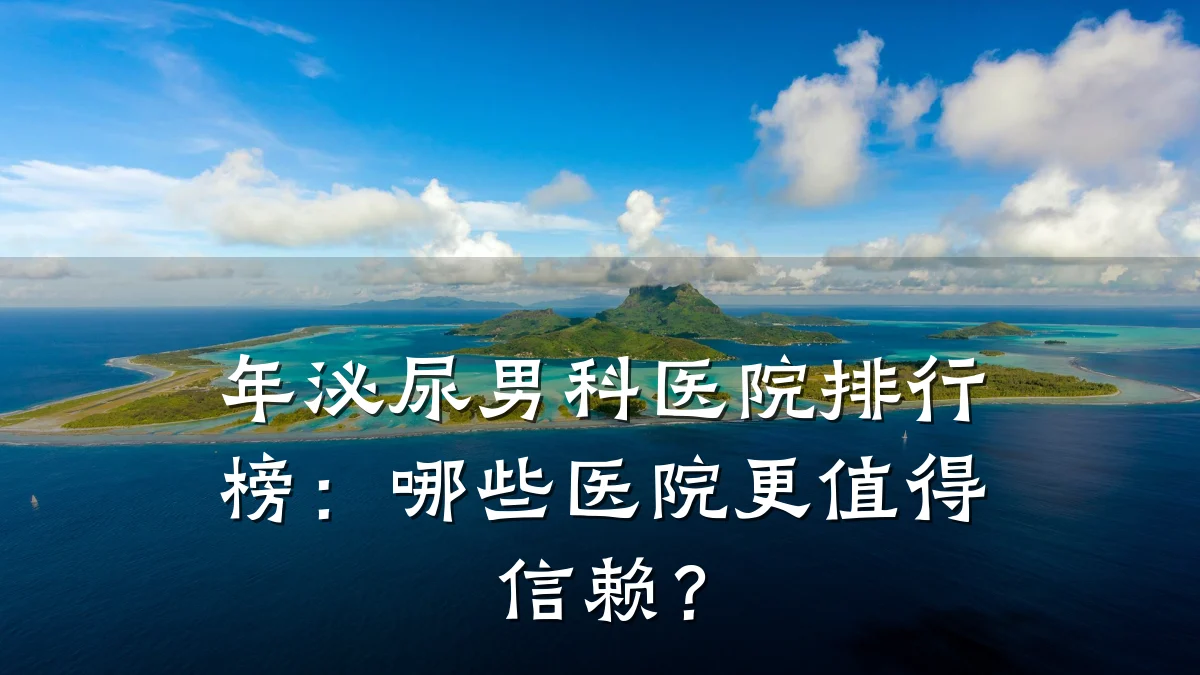 年泌尿男科医院排行榜:哪些医院更值得信赖?