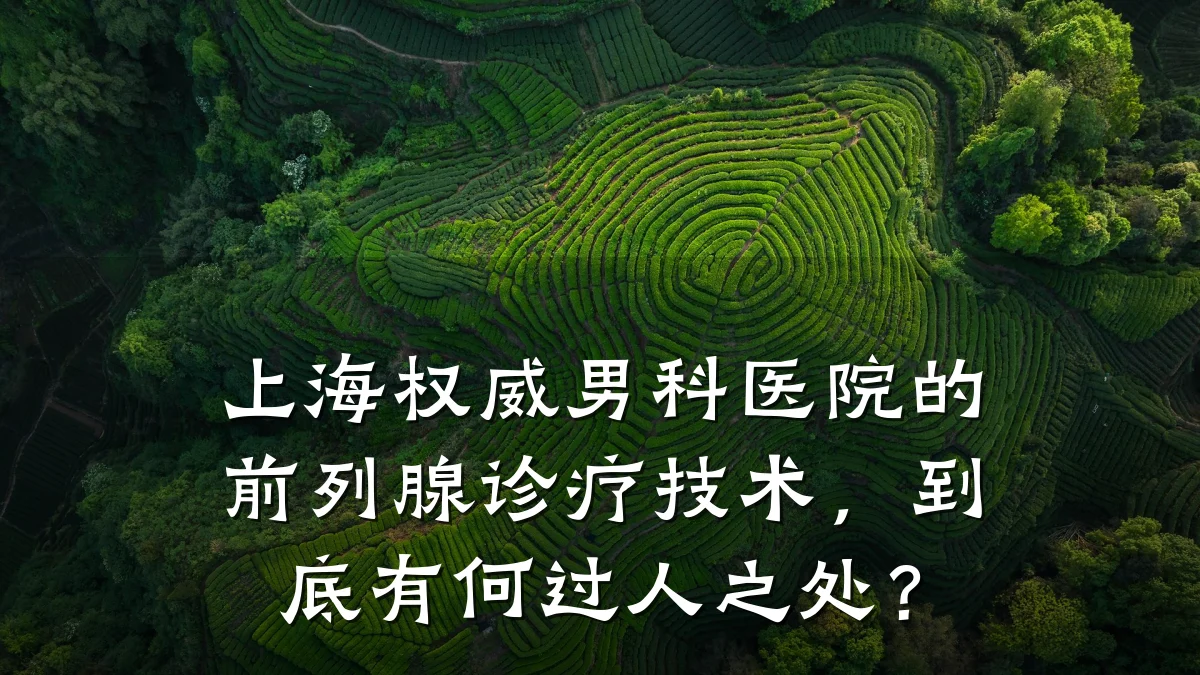 上海权威男科医院的前列腺诊疗技术,到底有何过人之处?