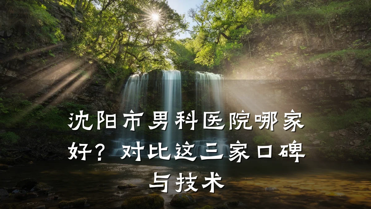 沈阳市男科医院哪家好?对比这三家口碑与技术