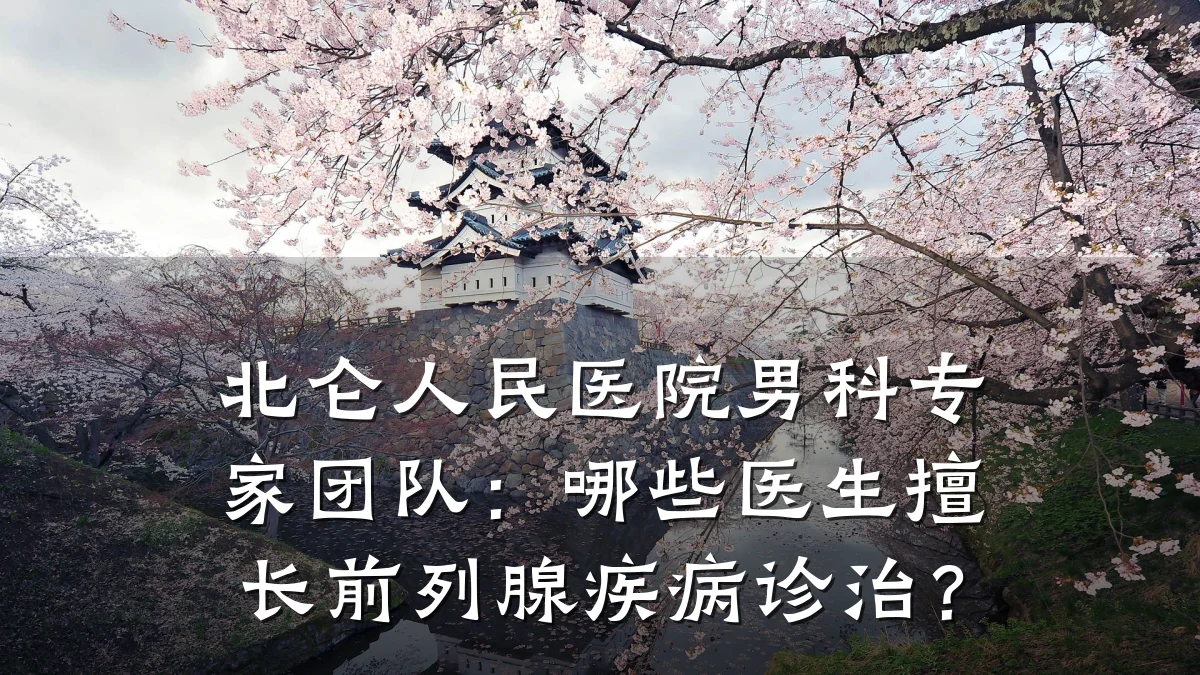 北仑人民医院男科专家团队:哪些医生擅长前列腺疾病诊治?