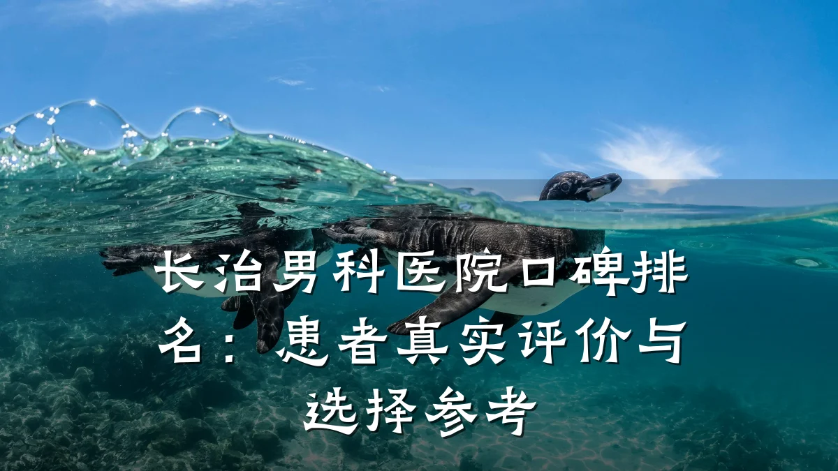 长治男科医院口碑排名:患者真实评价与选择参考