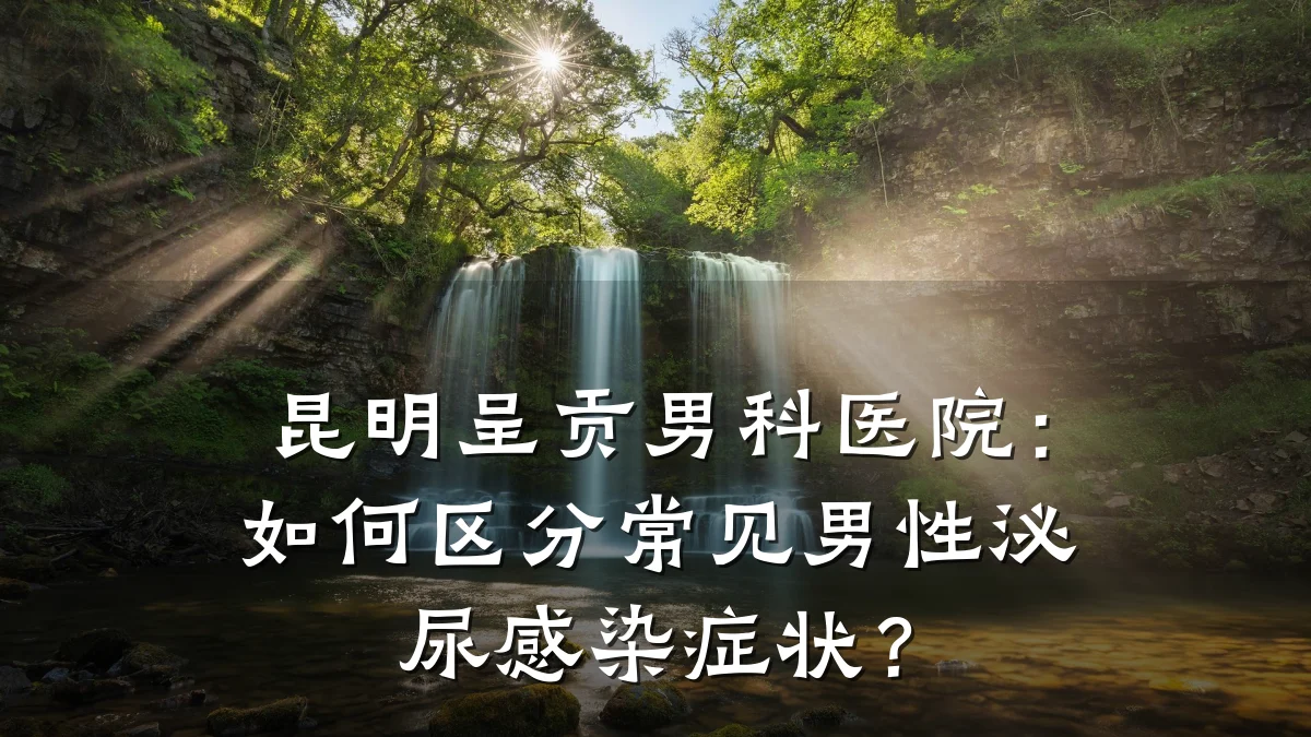 昆明呈贡男科医院:如何区分常见男性泌尿感染症状?