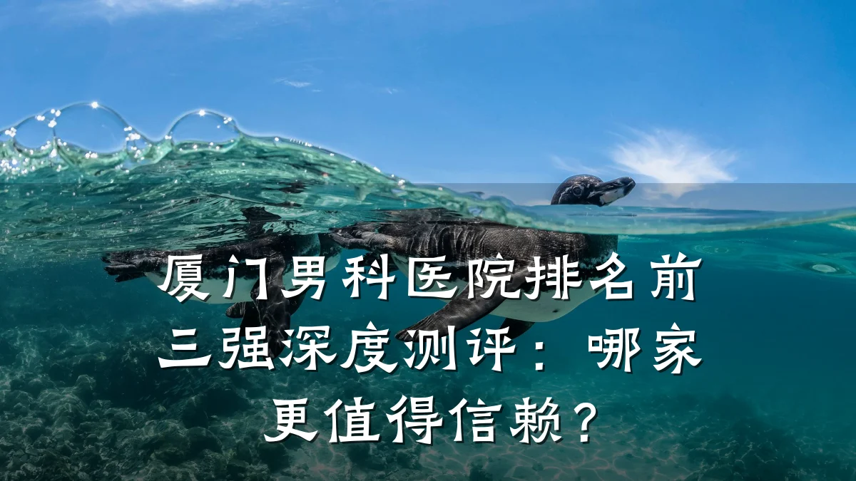 厦门男科医院排名前三强深度测评:哪家更值得信赖?