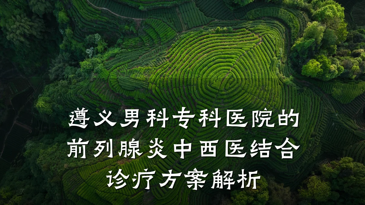 遵义男科专科医院的前列腺炎中西医结合诊疗方案解析