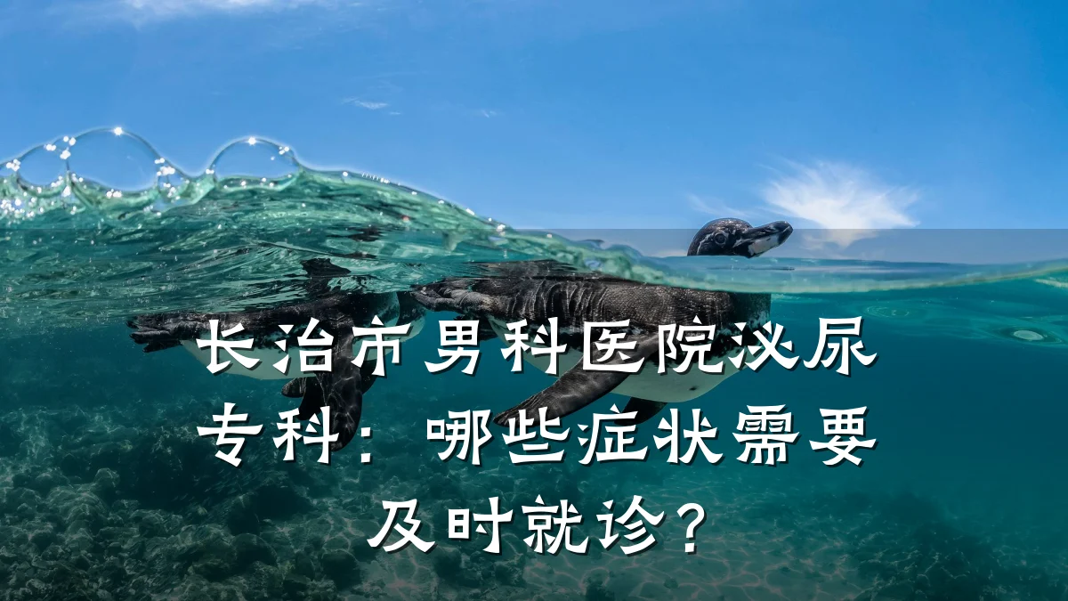 长治市男科医院泌尿专科:哪些症状需要及时就诊?