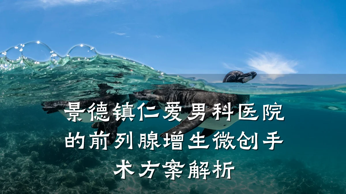 景德镇仁爱男科医院的前列腺增生微创手术方案解析