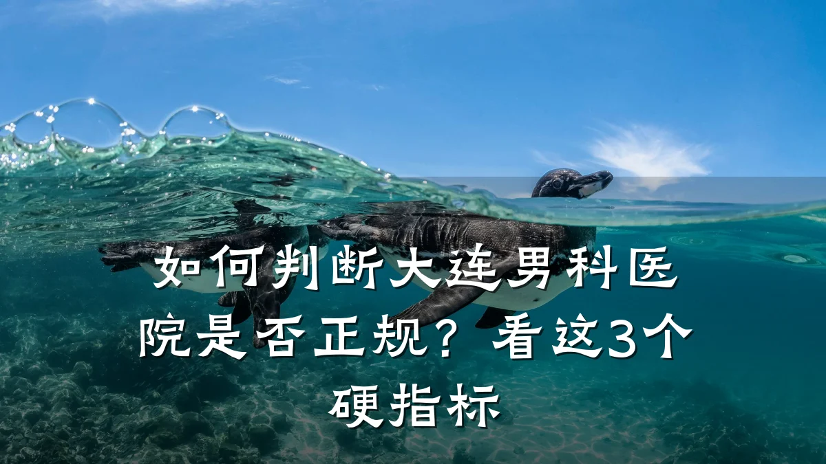 如何判断大连男科医院是否正规?看这3个硬指标